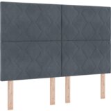Box Spring Krevet s Madracem Tamno Siva 140x200 cm Baršun | shoptok.hr