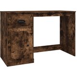 Maison Chic Pisalna miza - pisarniška miza - Računalniška miza s predalom dimljen hrast 115x50x75 cm inženir. les, (21785363) Cene