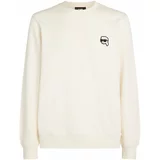 Karl Lagerfeld Sweater majica 'Ikonik' crna / bijela