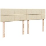  Krevet s oprugama i madracem krem 200 x 200 cm od tkanine | shoptok.hr