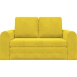 vidaXL tlačna zofa postelja 2-v-1 Rumena 148x71x83 cm Velvet | Shoptok.si
