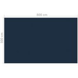 vidaXL Plavajoča PE solarna folija za bazen 800x500 cm črna in modra | Shoptok.si