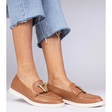 Gemre Brown women's loafers with an elegant Viletta decoration | Shoptok.si