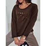 DStreet Bluzka damska oversize PERFSTYLE czekoladowa | Shoptok.si