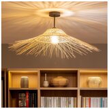 Brilagi LED plafonski luster CERIA BOHO 1xE27/60W/230V prečnik 70 cm crna/bež u