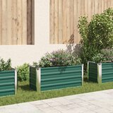 Furnova Visoka greda iz pocinkanega jekla 100x40x45 cm zelene barve, (21921462) | Shoptok.si