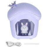 Venisymlis Vlažilec Zraka Usb Polnjenje Z 2 Hitrostmi Pametni Prenosni Namizni Vlažilec Zraka S 350 Ml Vidnim Rezervoarjem Za Vodo Vijolična, (22060945) | Shoptok.si