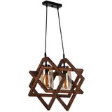 Berlin ahşap 2 Li Sarkıt Ceviz Walnut Chandelier | ePonuda.com