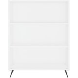  Visoka komoda bijela 69,5x34x180 cm konstruirano drvo Slike