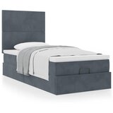  Okvir kreveta s madracima tamnosivi 80x200cm baršunasti | shoptok.hr