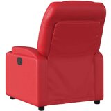  Električni masažni naslanjač rdeče umetno usnje | Shoptok.si