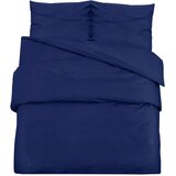 Maison Chic Komplet posteljnine - Posteljnina mornarsko modra 220x240 cm bombaž, (21786806) Cene