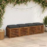  Set jastučića od 4 komada SOEST 4 pcs 100% poliester Antracit Slike