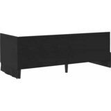  Kutni okvir kreveta s uzglavljem Crna 80 cm x 200 cm Baršun | shoptok.hr