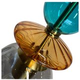  Visilica na sajli TROPEA 1xE27/15W/230V crna/zadimljeno plava/bež | Eponuda.com