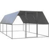 Vanjski kavez za kokoši 3 x 6 x 2 m od pocinčanog čelika | shoptok.hr
