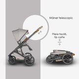 Coccolle Otroški voziček Nessia 3v1 Urbano Siva smart + avtosedež Mydo | Shoptok.si