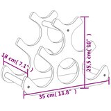  Stalak za vino za 6 boca 35 x 18 x 25,5 cm od bambusa | shoptok.hr