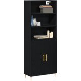  Visoki ormar Crni hrast 69.5x34x180 cm Inženjersko drvo | shoptok.hr