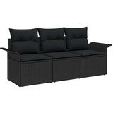  Set vrtnog kauča s jastučićima crni poli ratan | shoptok.hr