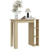 vidaXL Barska miza s polico sonoma hrast 102x50x103,5 cm iverna pl. | Shoptok.si
