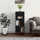  Komoda crna 34,5 x 32,5 x 90 cm od konstruiranog drva Cene