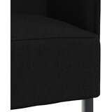 SOFA s visokim naslonom 101cm Crna tkanina | shoptok.hr