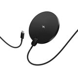 hoco. 15W induktivni punjač s USB-C kabelom i zaslonom CW62 crne boje | Shoptok.si
