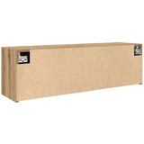 vidaXL Kopalniška stenska omarica artisan hrast 100x25x30 cm inž. les | Shoptok.si