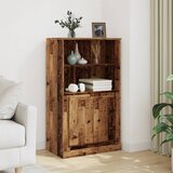  Visoka komoda boja drva 60 x 35,5 x 103,5 cm konstruirano drvo | shoptok.hr