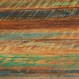 vidaXL Jedilna miza Ø110x78 cm trden mangov les in jeklo | Shoptok.si