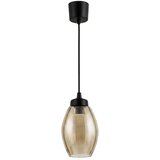 Brilagi LED luster na sajli R GLASS 1xE27/60W/230V, prečnik 17 cm, crna/dimljeno bež Cene