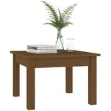 vidaXL Klubska mizica medeno rjava 45x45x30 cm trdna borovina | Shoptok.si