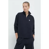 Adidas Pulover Essentials Halfzip Sweatshirt ženski, črna barva, IU2711