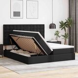  Krevet s madracem i skladištem Crna 200 x 200 cm Lažna koža | shoptok.hr