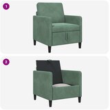 SOFA s pohranom Morska zelena 72 x 78 x 87 cm Poliester | Eponuda.ba
