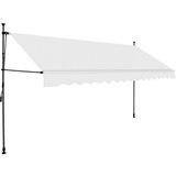 Maison Chic Ročno zložljiva tenda - Senčniki z LED lučkami 350 cm krem, (22041336) Cene