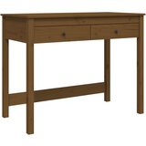 Maison Chic Pisalna miza - pisarniška miza - Računalniška miza s predali medeno rjava 100x50x78 cm trdna borovina, (21785086) Cene
