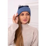 Kesi Cap with fleece Bojana K265 navy blue+turquoise+dark grey | Shoptok.si