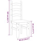  Blagovaonske stolice Corona 2 kom 42x47x107 cm masivna borovina | shoptok.hr