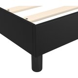  s oprugama i madracem crni 90 x 200 cm od umjetne kože | shoptok.hr