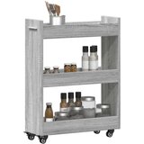 vidaXL Ormarić s kotačima 60 x 22 x 79 cm od konstruiranog drva | shoptok.hr