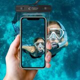 TECH-PROTECT UWC7 UNIVERZALNA VODOODPORNA TORBICA 6.9 PALCEV ČRNA/ORANŽNA | Shoptok.si
