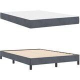  Boxspring krevet s madracem Tamno siva 160 x 200 cm Baršun | shoptok.hr