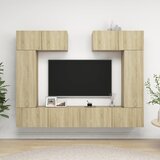 The Living Store Komplet TV omaric 6-delni sonoma hrast inženirski les - Komplet TV Omaric, (21374592) Cene