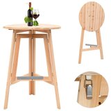The Living Store Zložljiva barska miza 78 cm iz lesa jelke - Barska Miza, (21420551) Cene