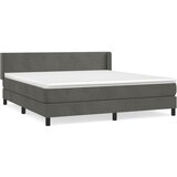 The Living Store Box spring postelja z vzmetnico temno siva 180x200 cm žamet - Box Spring Postelja, (21490371) | Shoptok.si