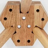  Kava Stol 3 pcs Smeđa Masivni drvo orah | shoptok.hr