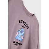 Sinsay Majica dugih rukava s okruglim izrezom Stitch | shoptok.hr