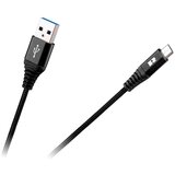 Rebel USB kabel A M. - B mikro M., tekstilni oplet, črne barve, 2m, (20811620) | Shoptok.si